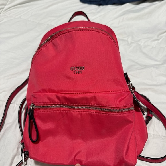 GUESS Red Backpack - Picture 1 of 6